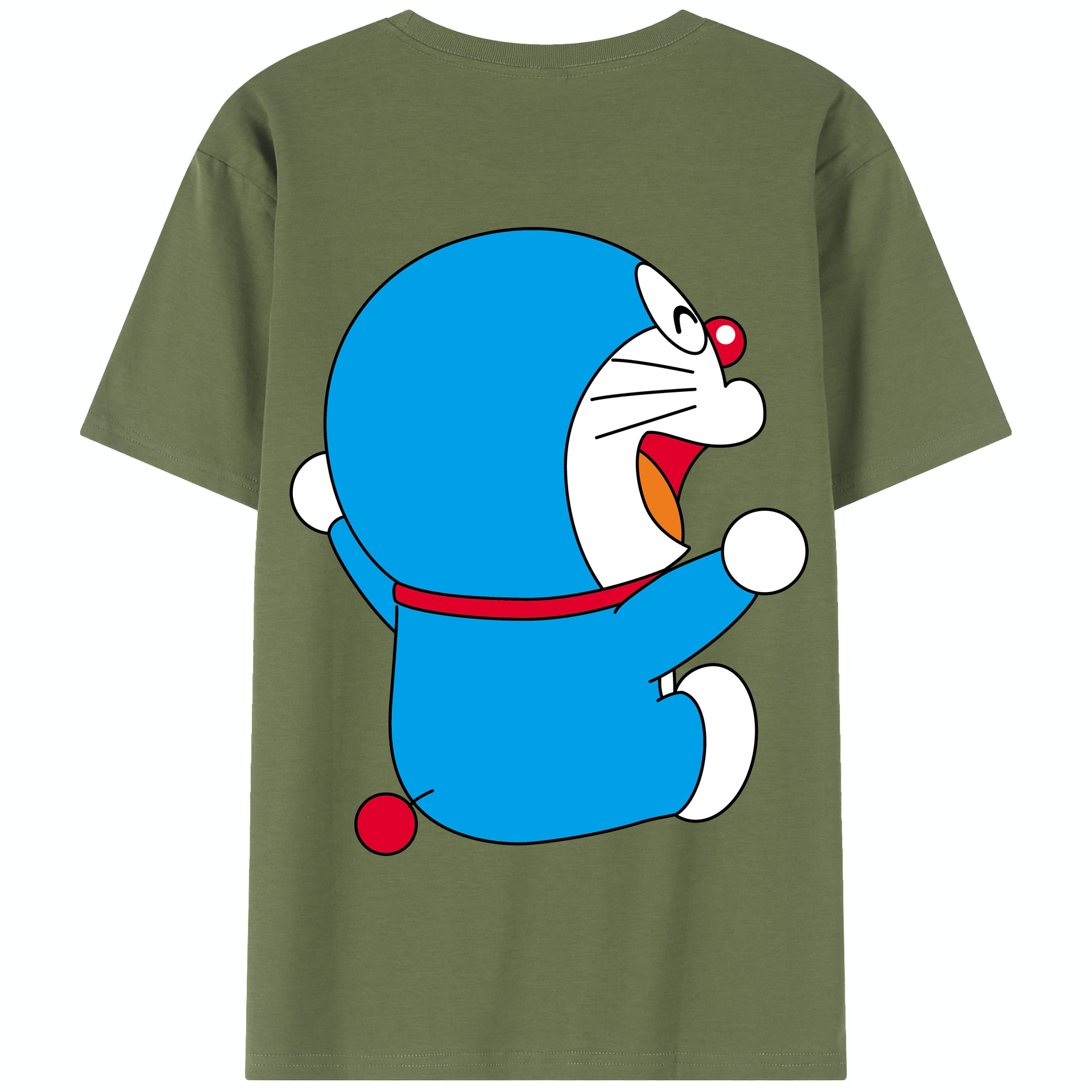 （画像用） ドラえもん Doraemon 綿100％半袖Tシャツ（背面プリント）